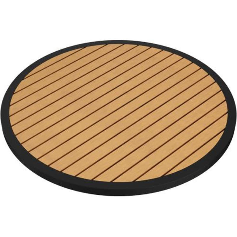 Tarrison - Ace II 32" Black and Natural Round Table Top - AOG38RD32BLNA