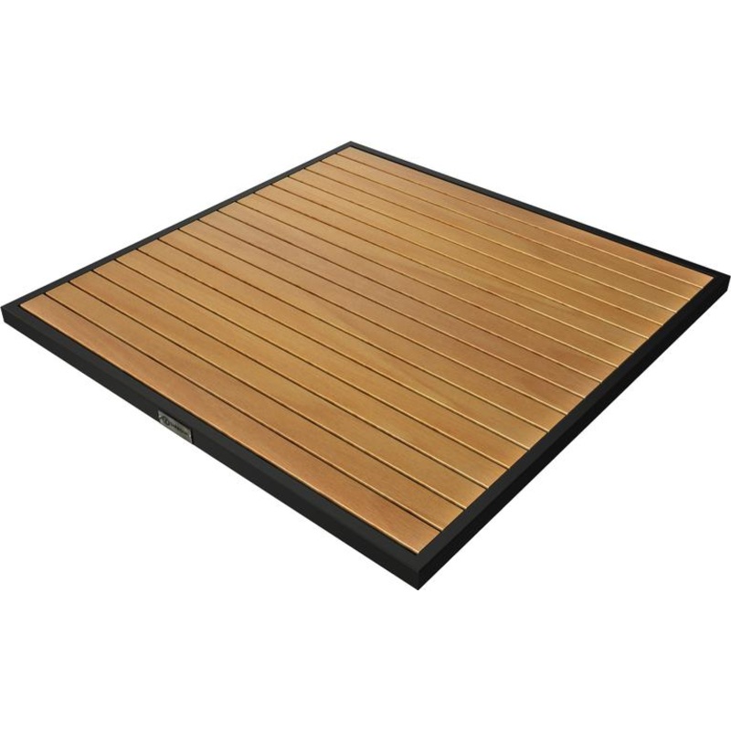 Tarrison - Ace II 32" Black and Natural Square Table Top - AOG38SQ32BLNA