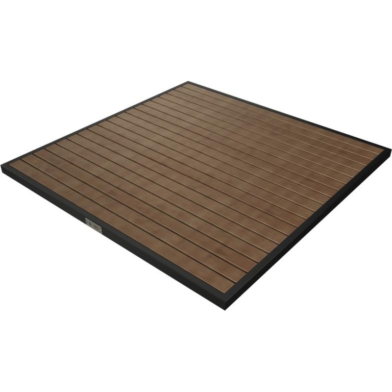 Tarrison - Ace II 32" Black & Cocoa Square Table Top - AOG38SQ32BLCO