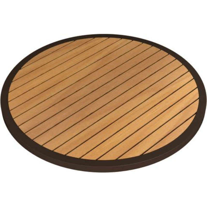 Tarrison - Ace II 32" Bronze and Natural Round Table Top - AOG38RD32NABR