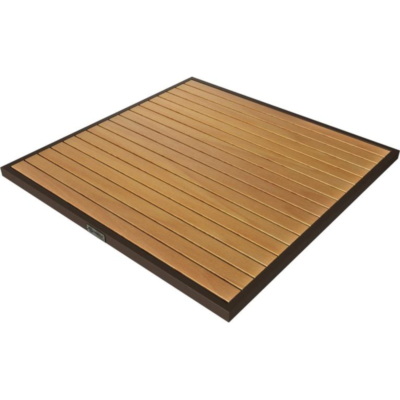 Tarrison - Ace II 32" Bronze and Natural Square Table Top - AOG38SQ32NABR