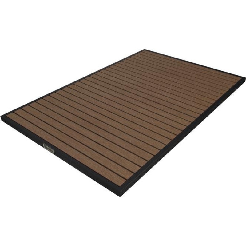 Tarrison - Ace II 32" x 48" Black & Cocoa Rectangular Table Top - AOG38RT28BLCO