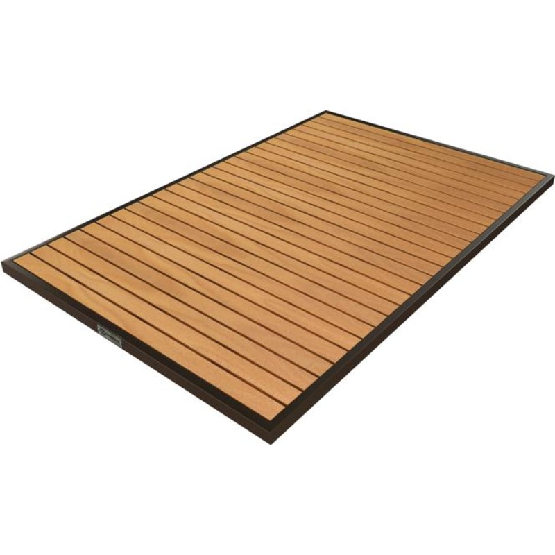 Tarrison - Ace II 32" x 48" Bronze and Natural Rectangular Table Top - AOG38RT28NABR