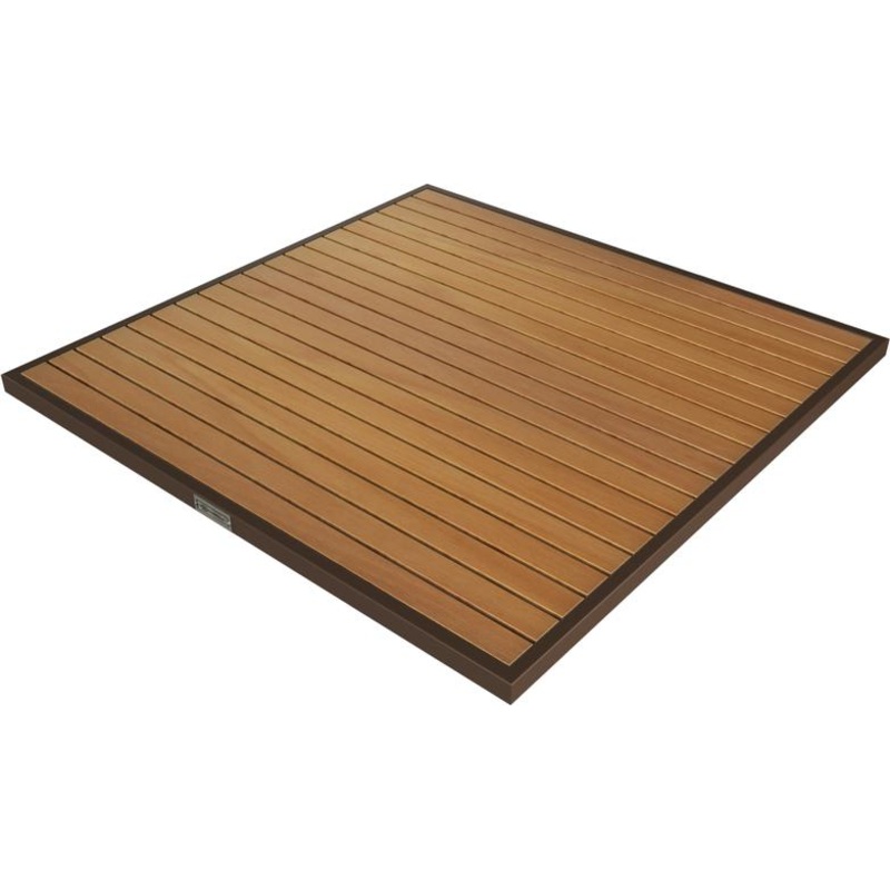 Tarrison - Ace II 36" Bronze and Natural Square Table Top - AOG38SQ36NABR