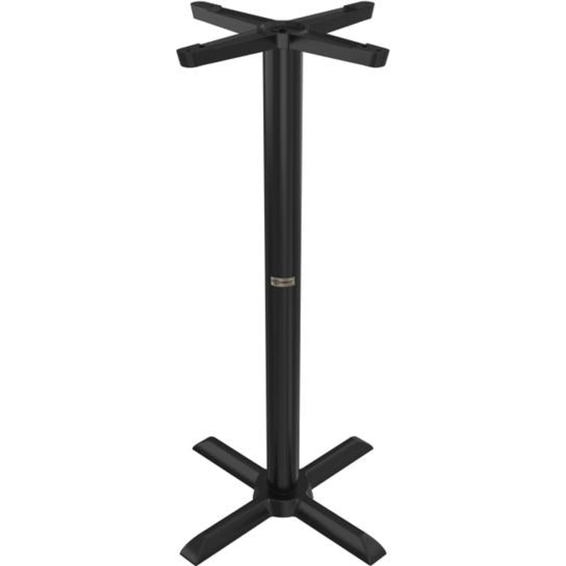 Tarrison - Core Collection 22" Bar Height Black All Weather Table with X-Base - ABG0112X22TBB