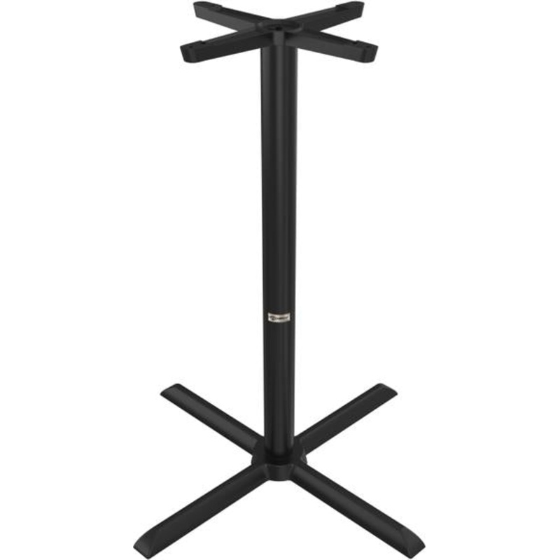 Tarrison - Core Collection 33" Bar Height Black All Weather Table with X-Base - ABG0112X33TBB