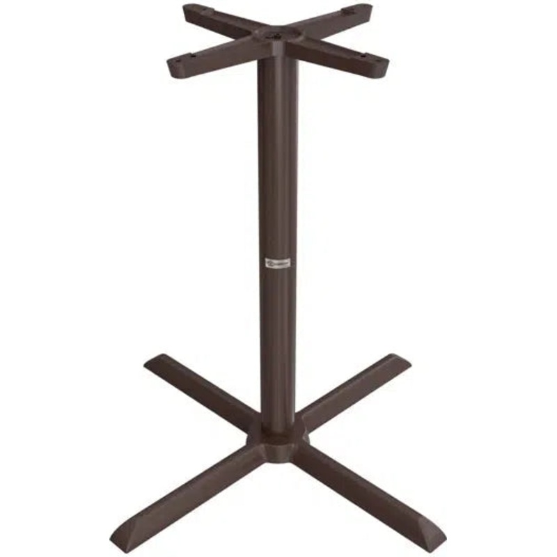 Tarrison - Core Collection 33" Counter Height Black All Weather Table with X-Base - ABG0113X33TBB