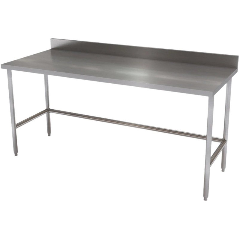 Winholt - 30" x 48" All Welded Stainless Steel Knock-Down Table with Backsplash & Cross Rails - DTBB-3048-HKD
