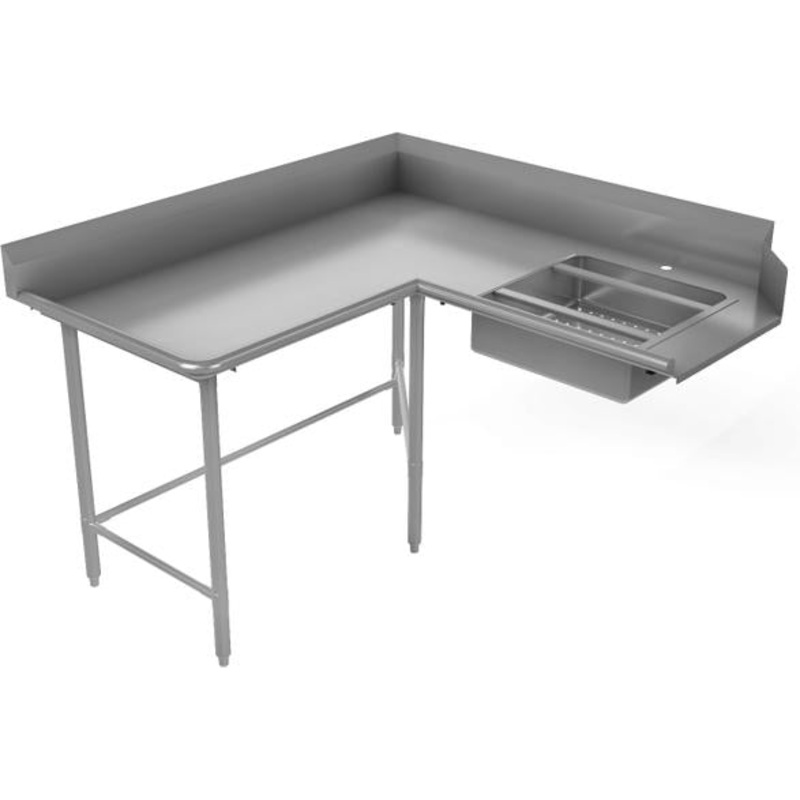Tarrison - 72" x 60" Left Soiled Dishtable - TA-CSDT72L-KIT