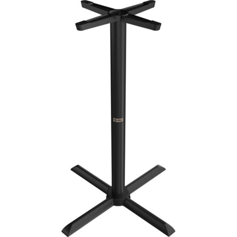 Tarrison - Core Collection 30" Bar Height Black All Weather Table with X-Base - ABG0112X30TBB