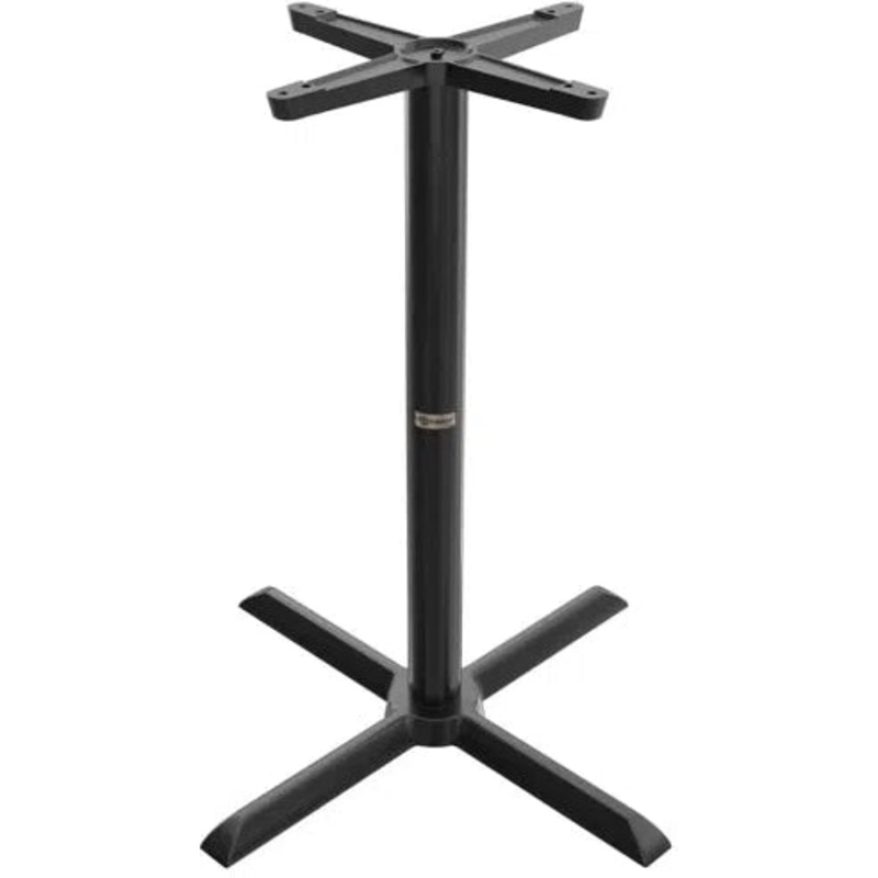 Tarrison - Core Collection 30" Counter Height Black All Weather Table with X-Base - ABG0113X30TBB