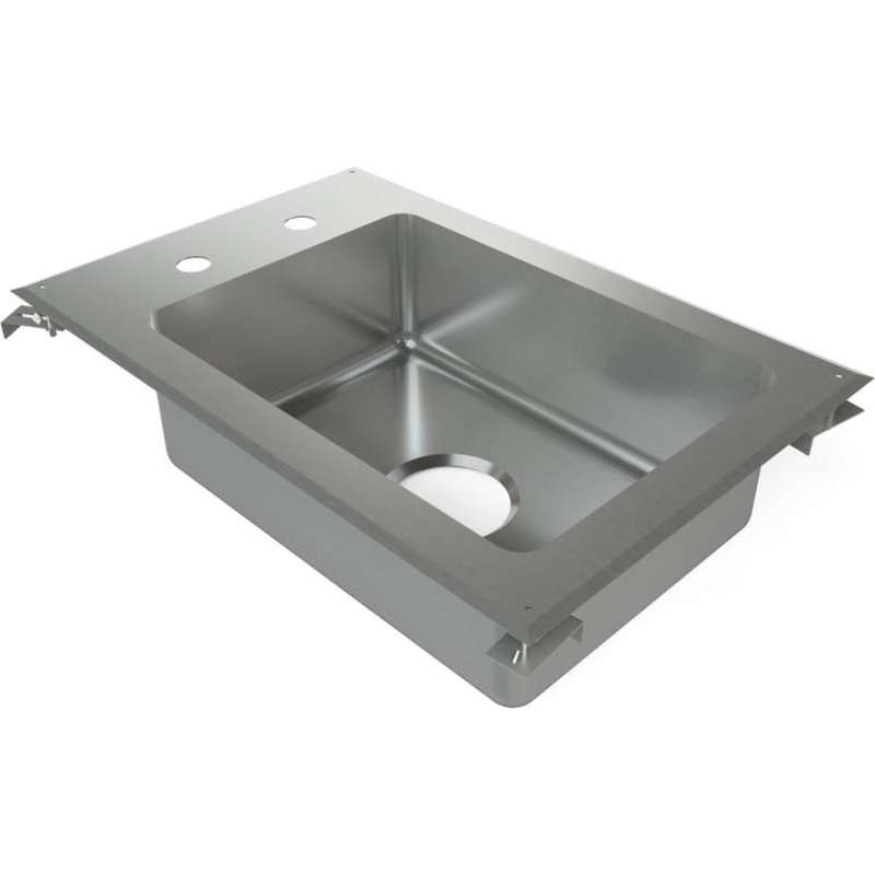 Tarrison - 13" x 20" x 5" Drop In Sink with One Compartment - TA-DI14-KIT