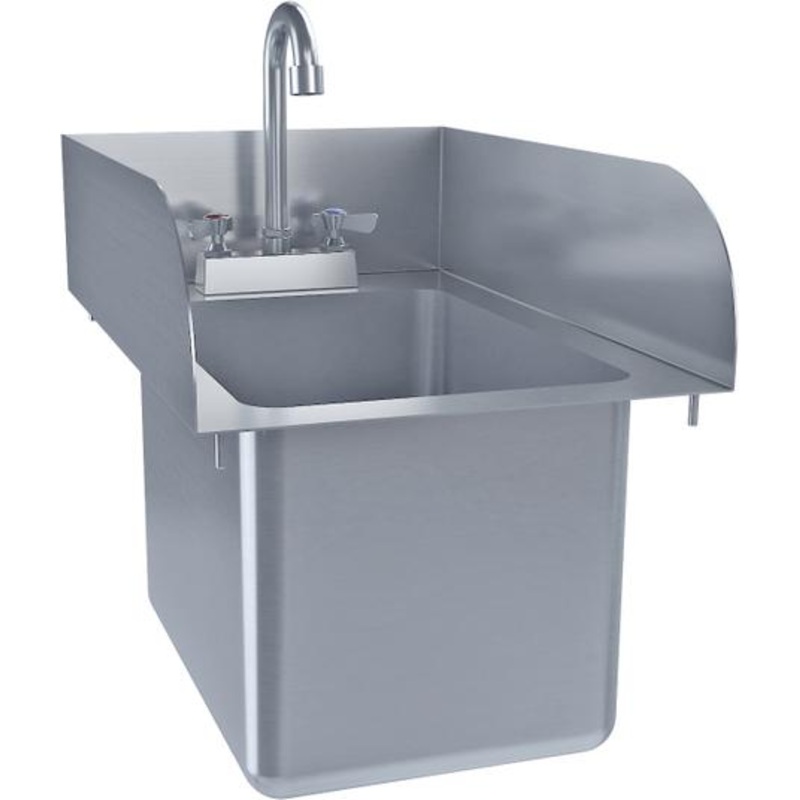 Tarrison - 14" x 10" Drop In Hand Sink - TA-DIF1410SP-Kit