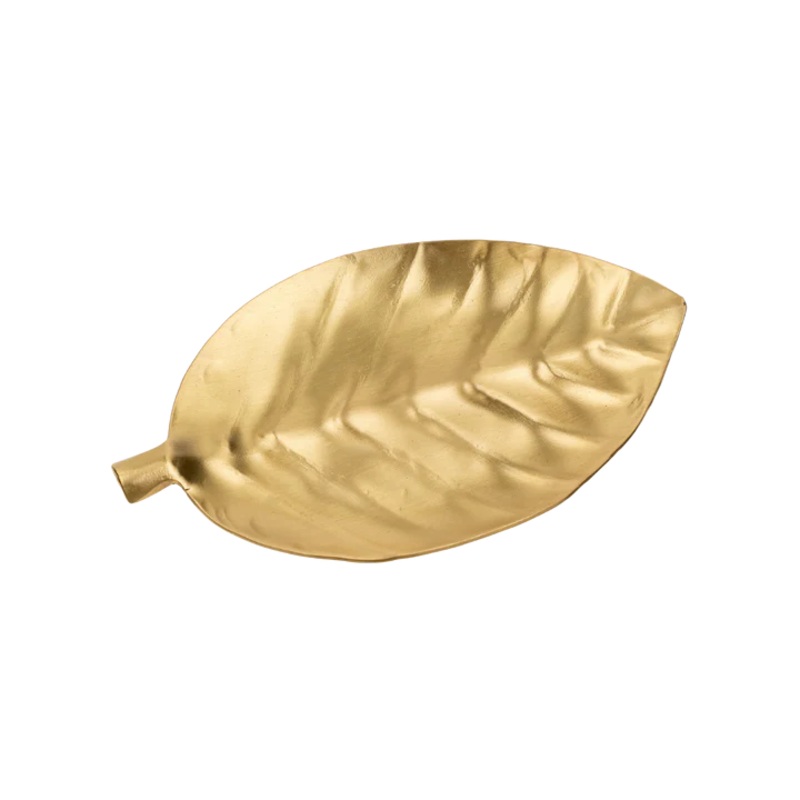 Calathea Leaf Brass Trinket Dish
