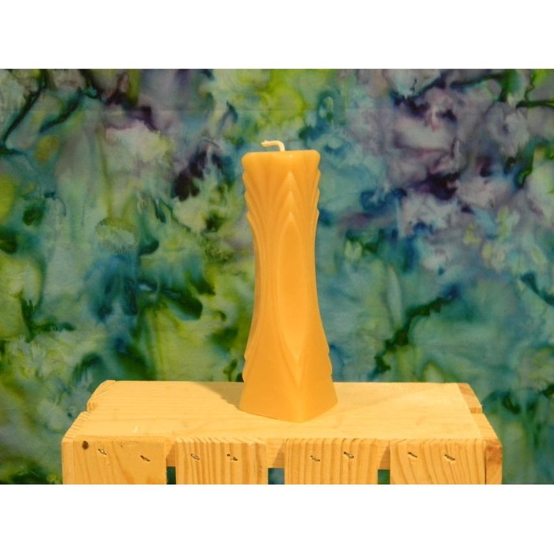 Elegant Beeswax Pillar Candle