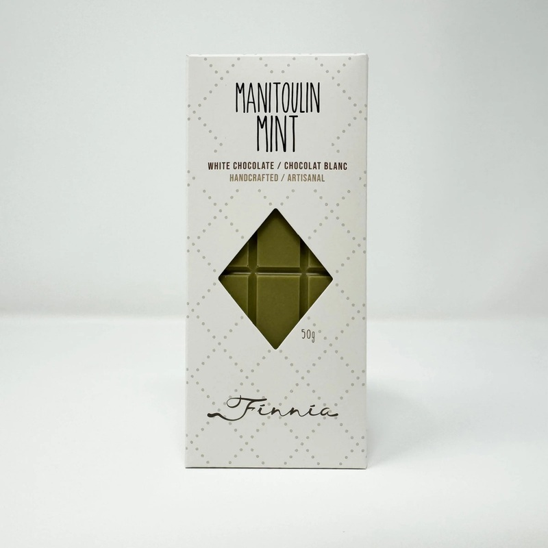 Finnia Manitoulin Mint White Chocolate Bar