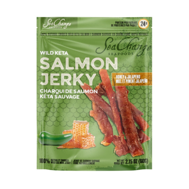 Honey Jalapeno Wild Salmon Jerky
