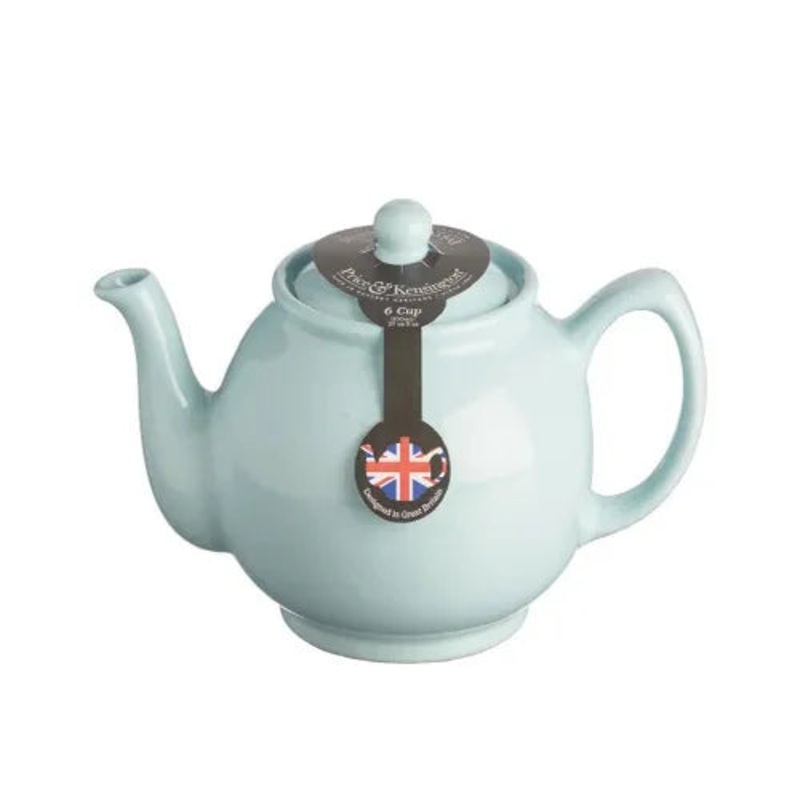 Pastel Blue 6 Cup Tapot