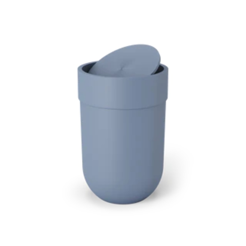 Touch Garbage Can with Lid - Slate Blue