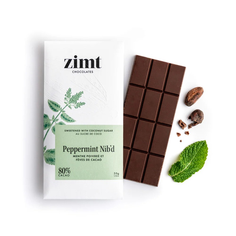 Zimt Peppermint Nib'd Chocolate Bar