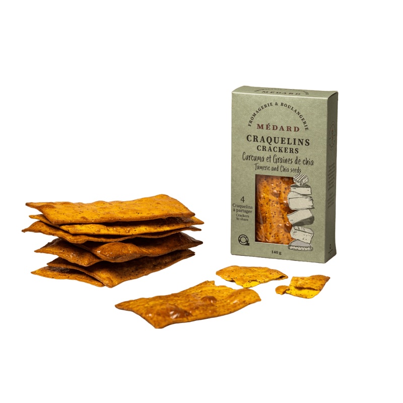 Craquelins Mdard - Turmeric and Chia