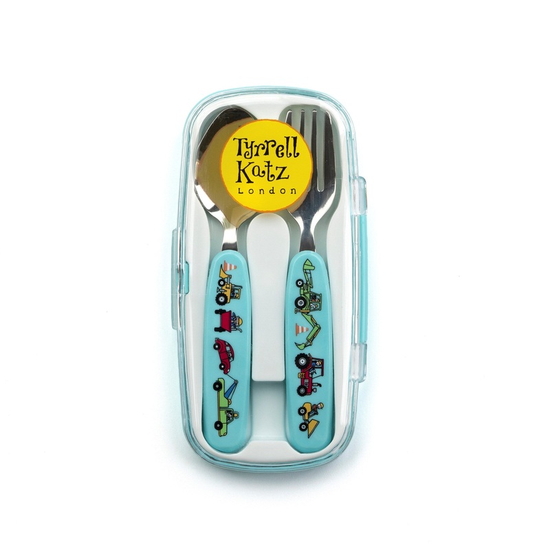 Kids Cutlery Set - Trucks