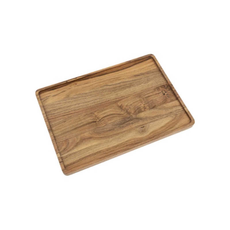 Large Acacia Rectangular Tray