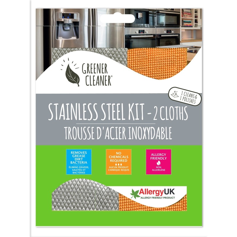 Microfibre Stainless Steel Cleaning Kit