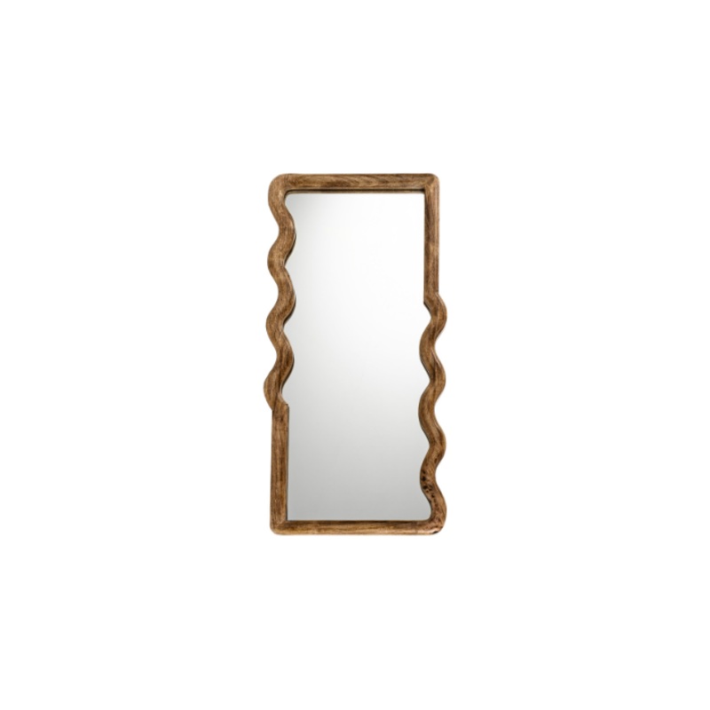 Ripple Wooden Mirror