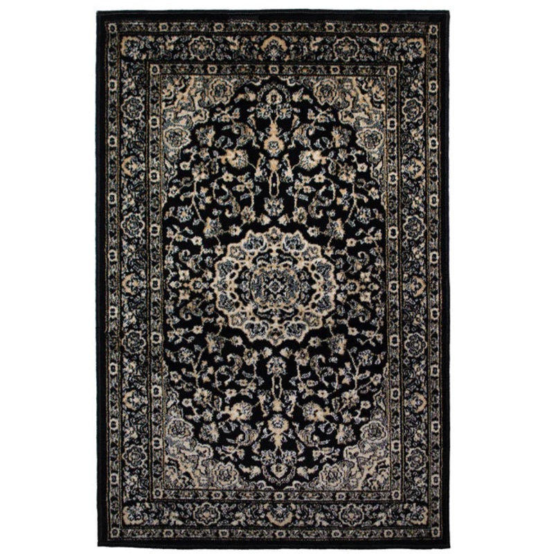 3' x 5' Rug - Tabriz Black
