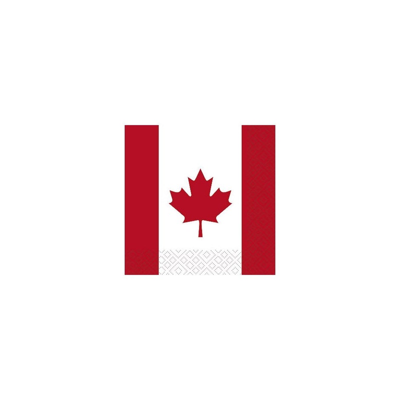 Canada Flag Napkins - Lunch
