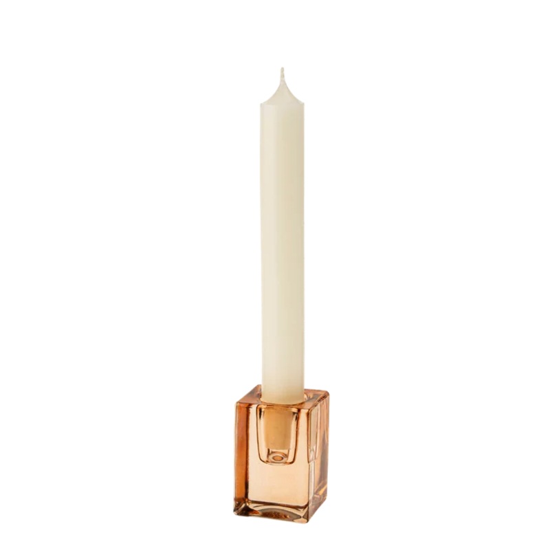 Large Luca Candle Holder - Amber