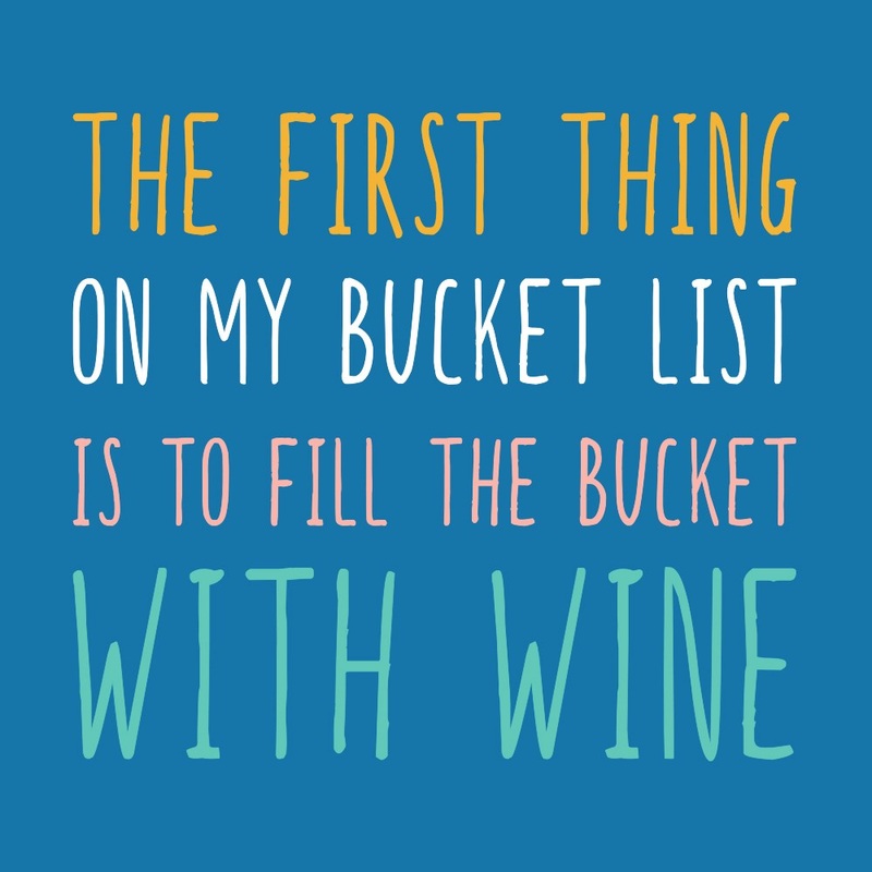 Paper Cocktail Napkin - Bucket List