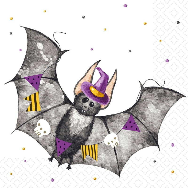 Paper Lunch Napkins - Bat