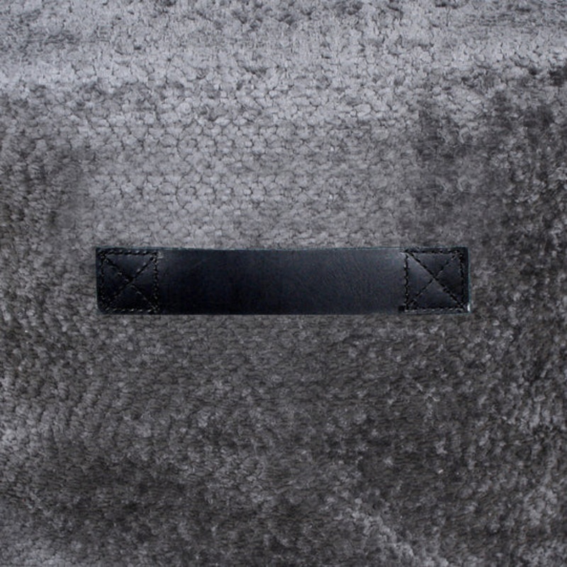 Sherpa Pouf- Charcoal