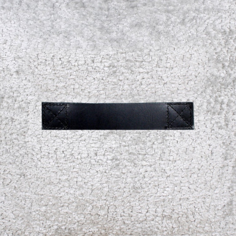 Sherpa Pouf- Light Grey