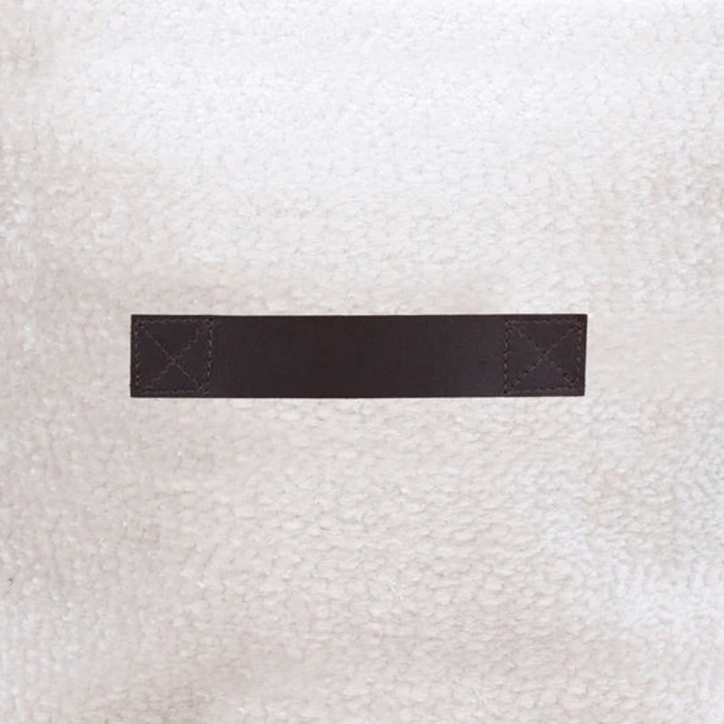 Sherpa Pouf- Off White