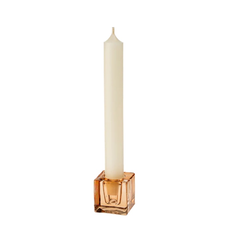 Small Luca Candle Holder - Amber