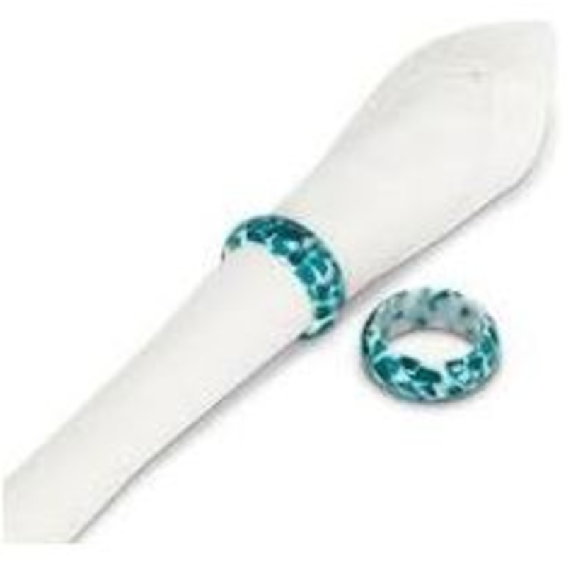 Turquoise Swirl Napkin Ring