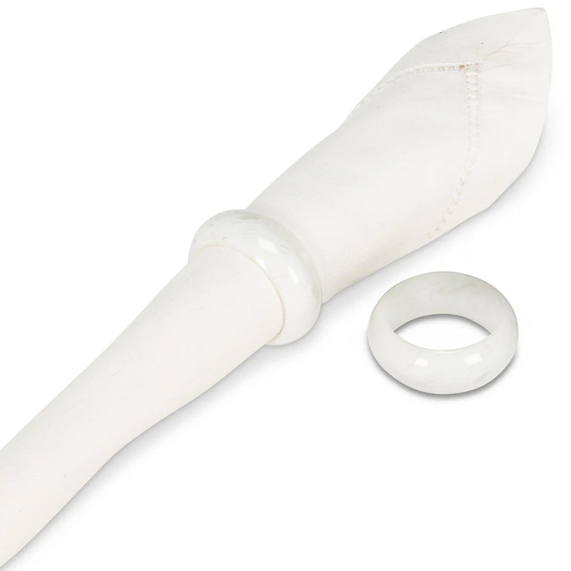 White Swirl Napkin Ring