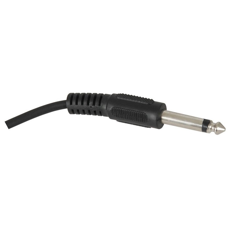 6.5mm Mono Plug to 6.5mm Mono R/A Plug Audio Cable - 6m