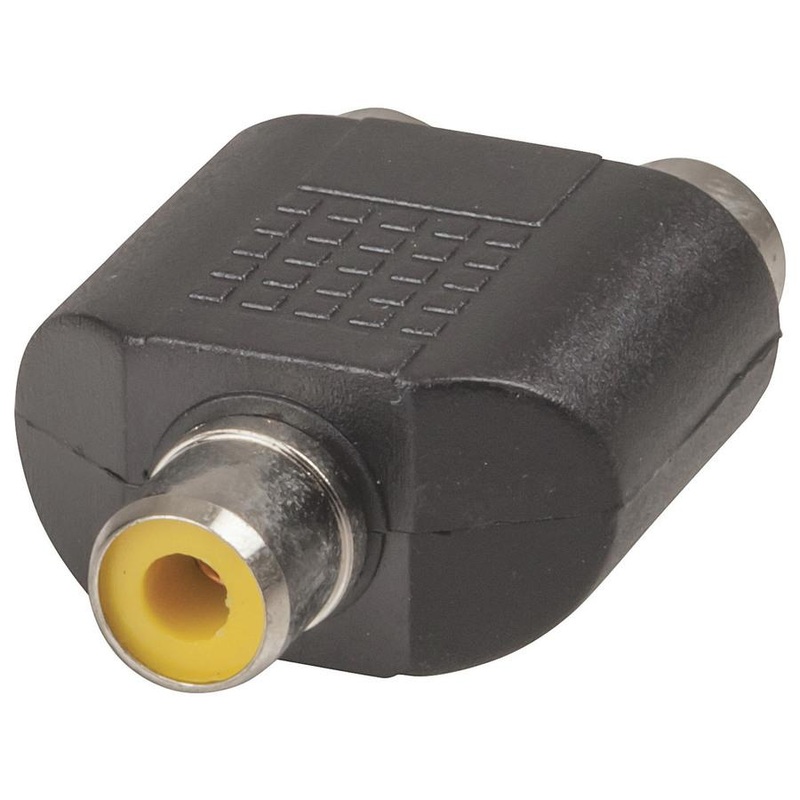 1 X RCA Socket to 2 X RCA Socket Adaptor