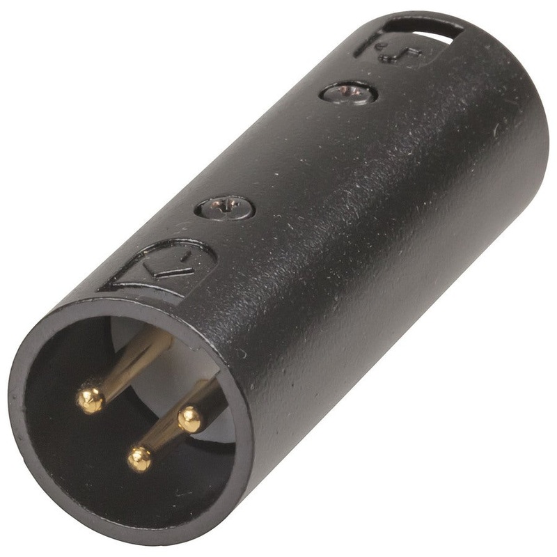 3 Pin Male/Male Cannon type Adaptor