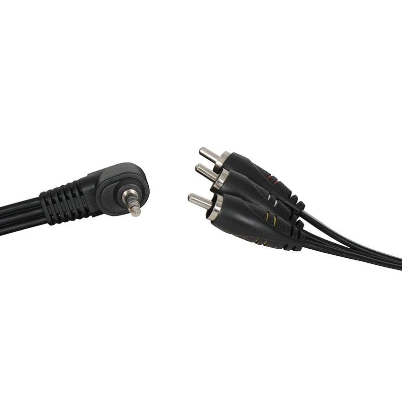 3 x RCA Plugs to 4 Pin 3.5mm AV Cable - 1.5m