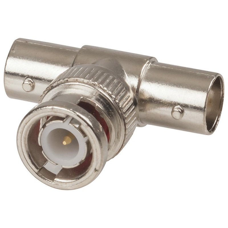 BNC T Adaptor Male to 2 Female