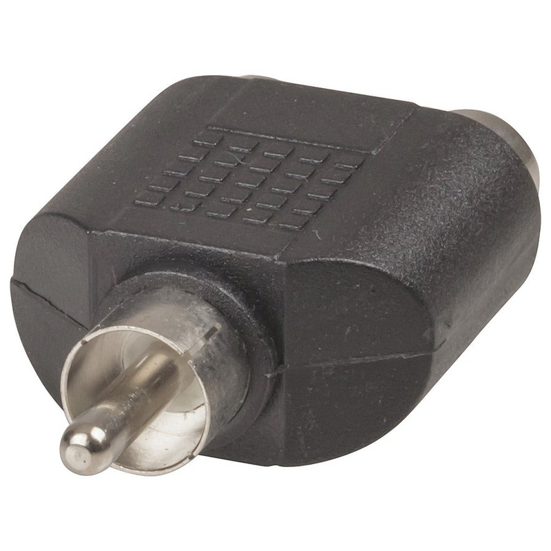RCA Plug to 2 X RCA Socket