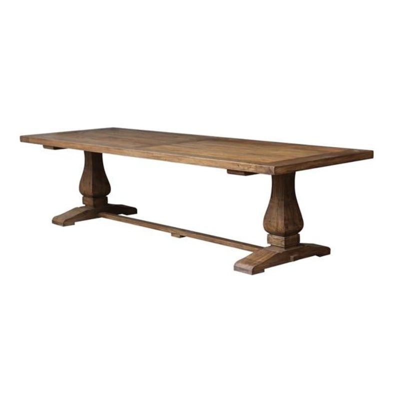 Rembrandt Solid Reclaimed Elm Pedestal Dining Table CF8176