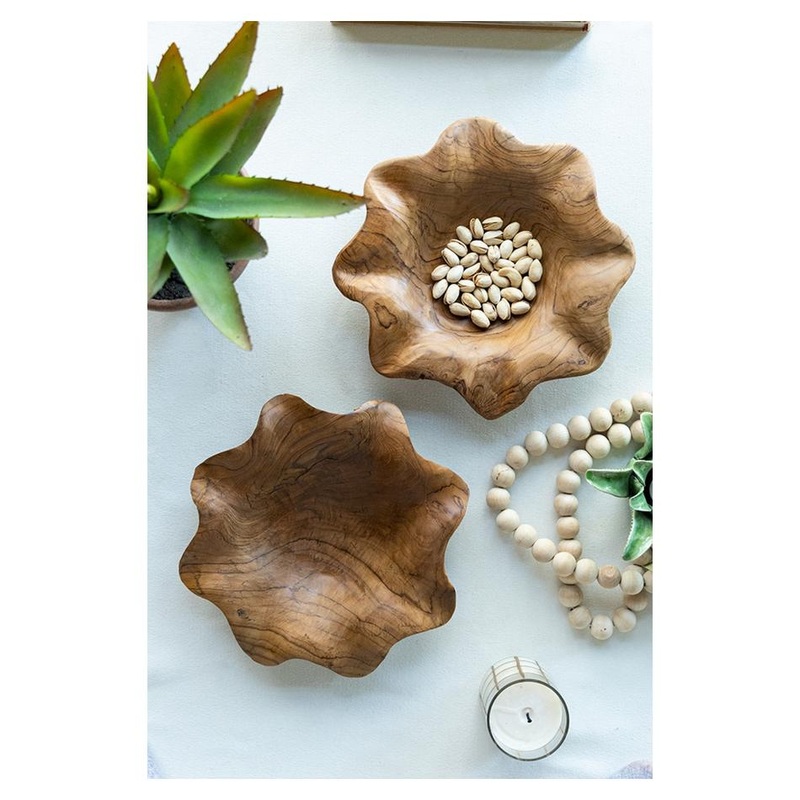 Rembrandt Teak Platters Set/2 SE2623