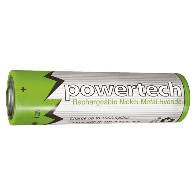 1.2V AA Rechargeable Ni-MH Powertech Battery