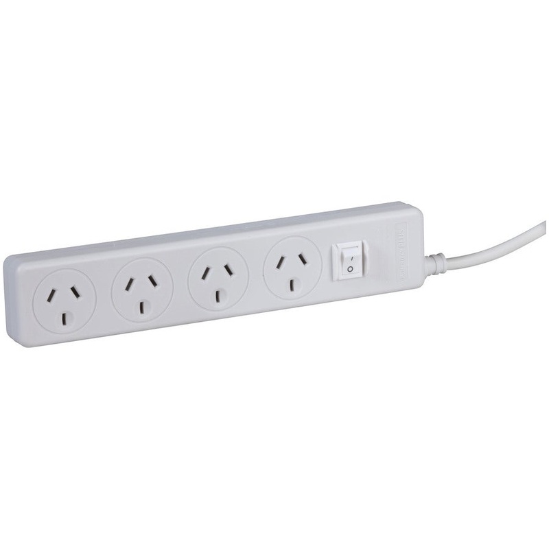 4 Way Powerboard with 3 metre Cable